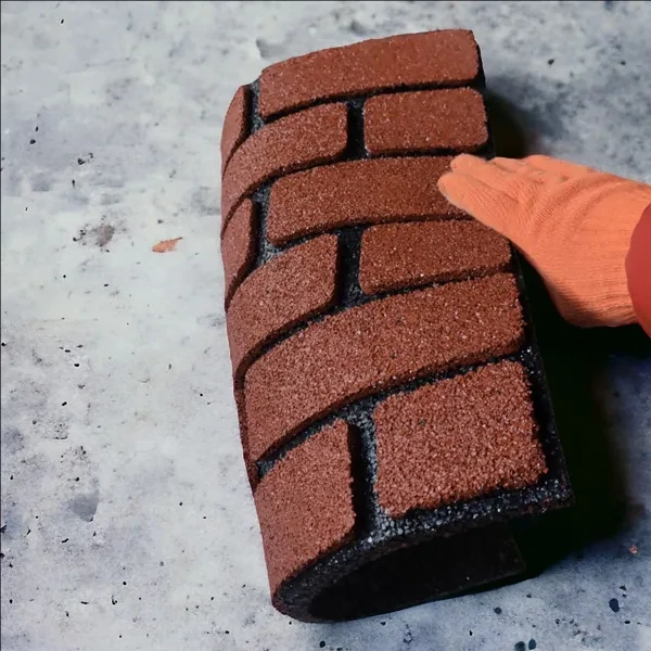 Фасад гумовий Цегла 500х500х20 мм Червоний (2562227271) - фото 4 Фасад гумовий Цегла 500х500х20 мм Червоний (2562227271) - фото 4