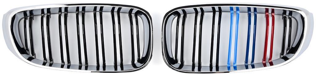 Решетка радиатора GBT для BMW 3 M-Look F-30/31/34 2012-2019 гг. пластик Черный (27669200)