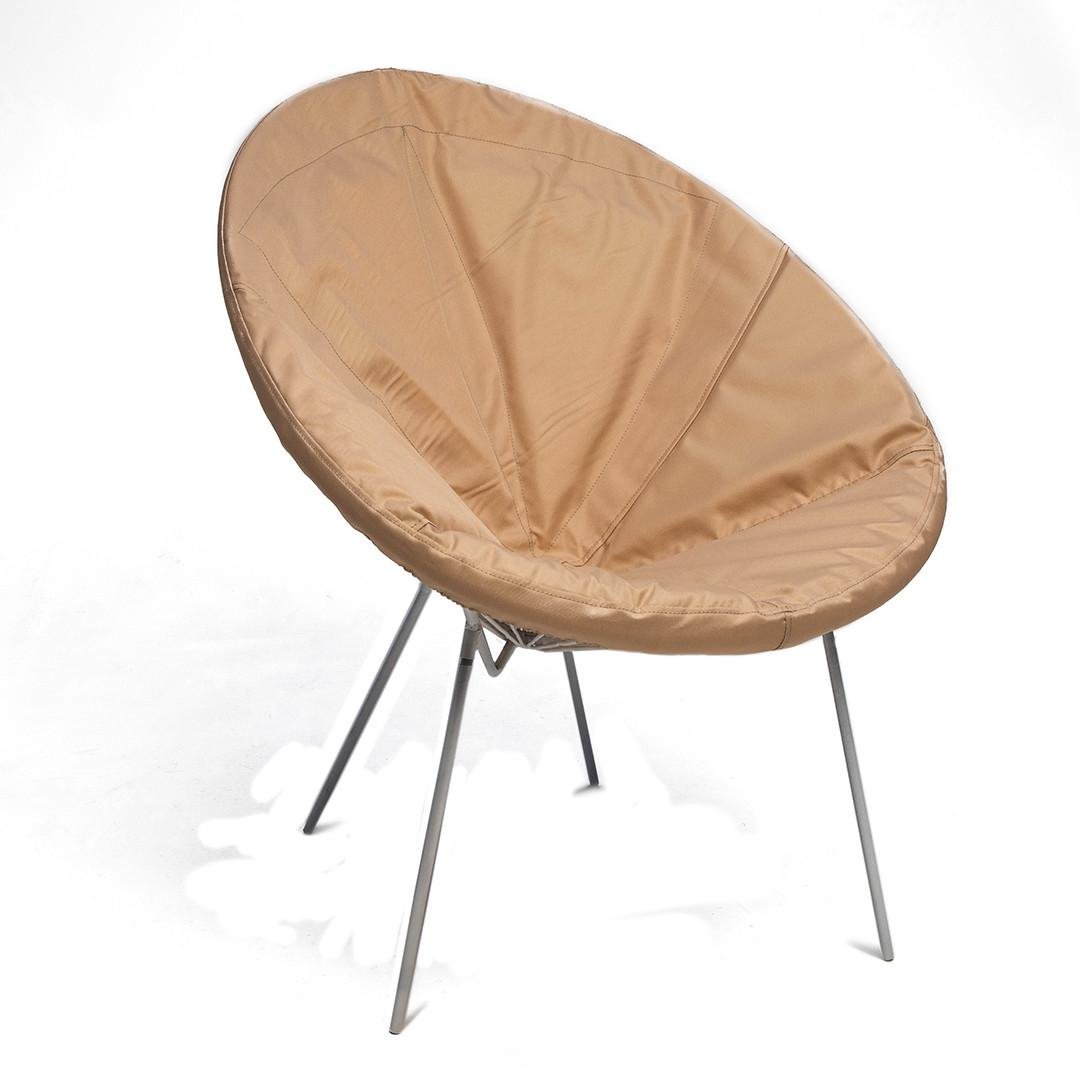 Кресло-стул садовый с подушкой-чехлом Acapulco из искусственного ротанга до 120 кг Бежевый (2675146216) - фото 3