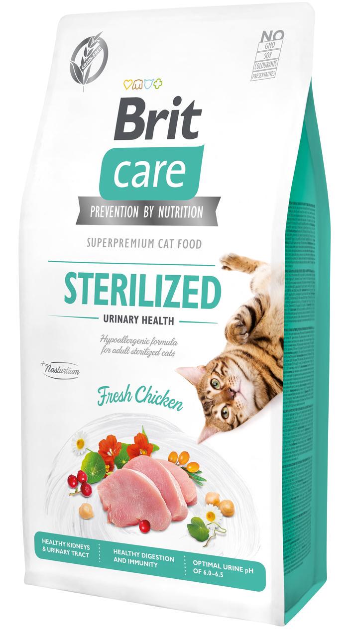 Сухой корм для стерилизованных кошек Brit Care Cat GF Sterilized Urinary Health 7 кг (2263341760)