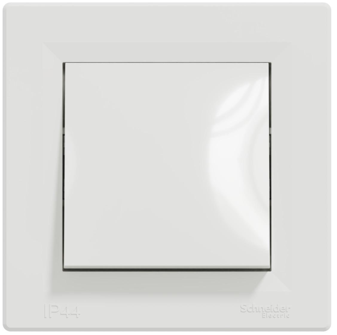 Вимикач одноклавішний Schneider Electric Asfora ІР44 Білий (EPH0100221) Вимикач одноклавішний Schneider Electric Asfora ІР44 Білий (EPH0100221)