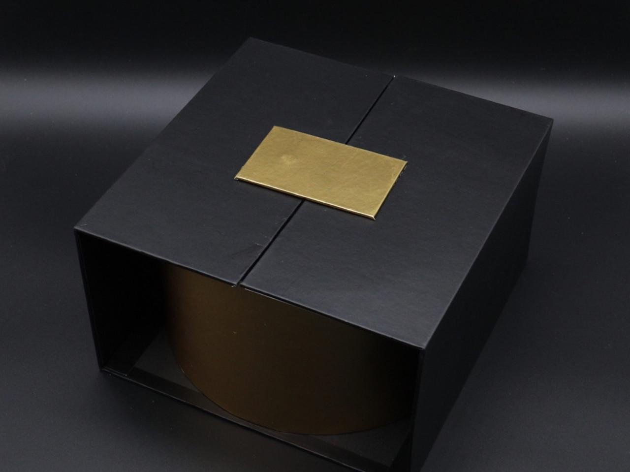 Коробка подарочная раскладная 23х22х13 см Черный (1146109823)