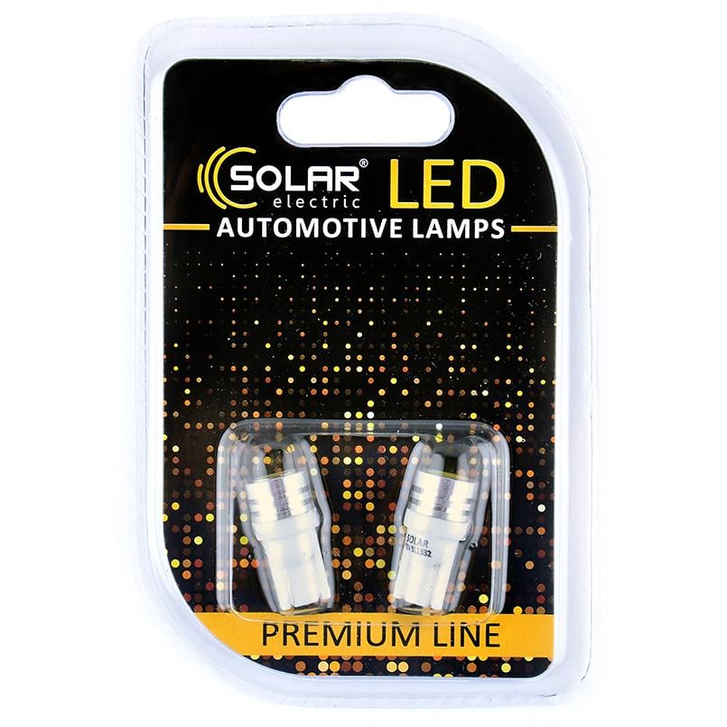 Автомобильные лампы LED Solar 12V T10 W2.1x9.5d 1SMD white 2 шт. (SL1332)