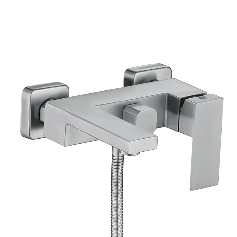 Смеситель для ванны Zerix KUB-008 Euro из нержавеющей стали SUS304 (ZX4852)