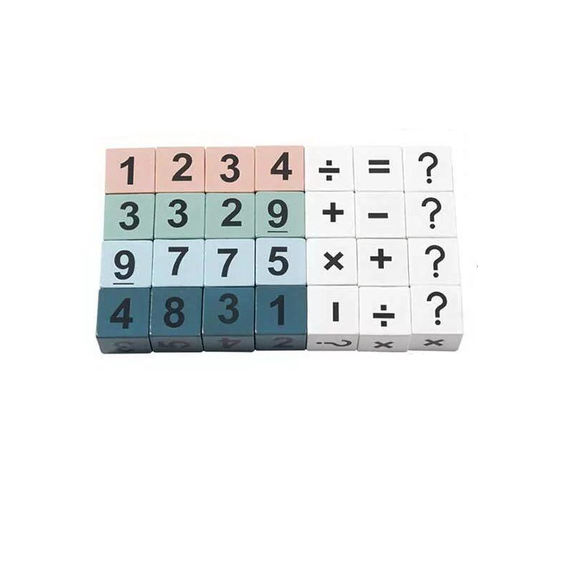 Настольная игра 24 D 384 72 кубики с цифрами/математические знаки/карточки с заданиями (164833)
