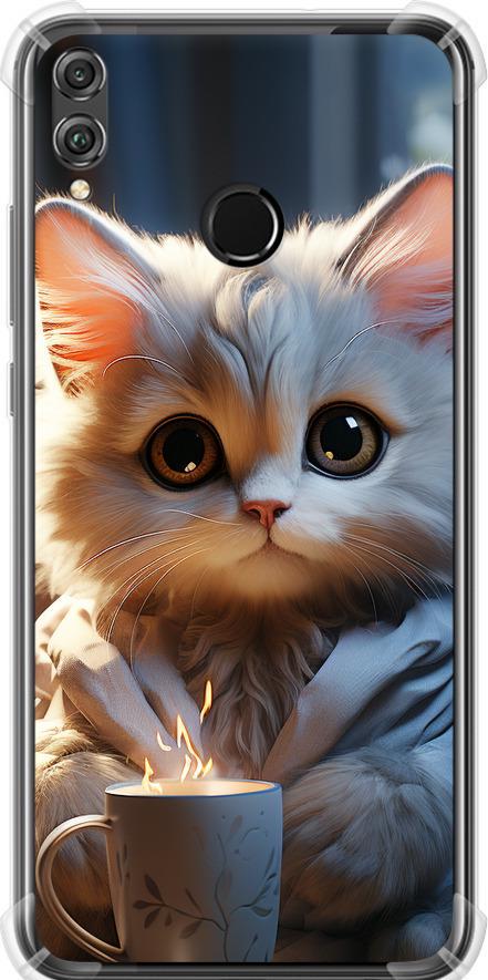 Чехол на Huawei Honor 8X White cat (5646sp-1596-42517)