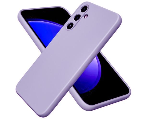 Чехол - накладка Silicone Cover Full для Samsung Galaxy A16 Лаванда