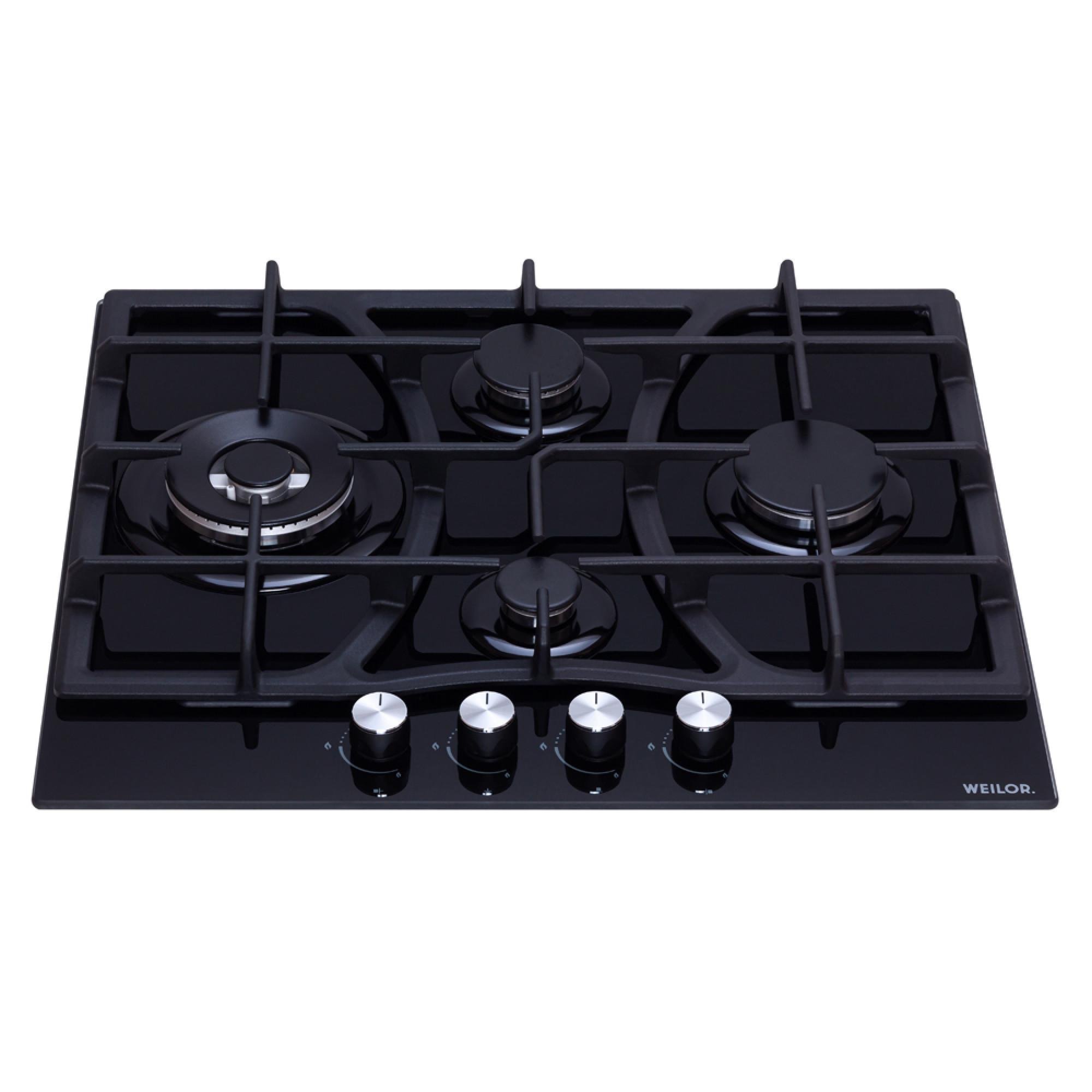 Поверхность варочная газовая WEILOR GG W 614 BL - фото 2 Поверхность варочная газовая WEILOR GG W 614 BL - фото 2