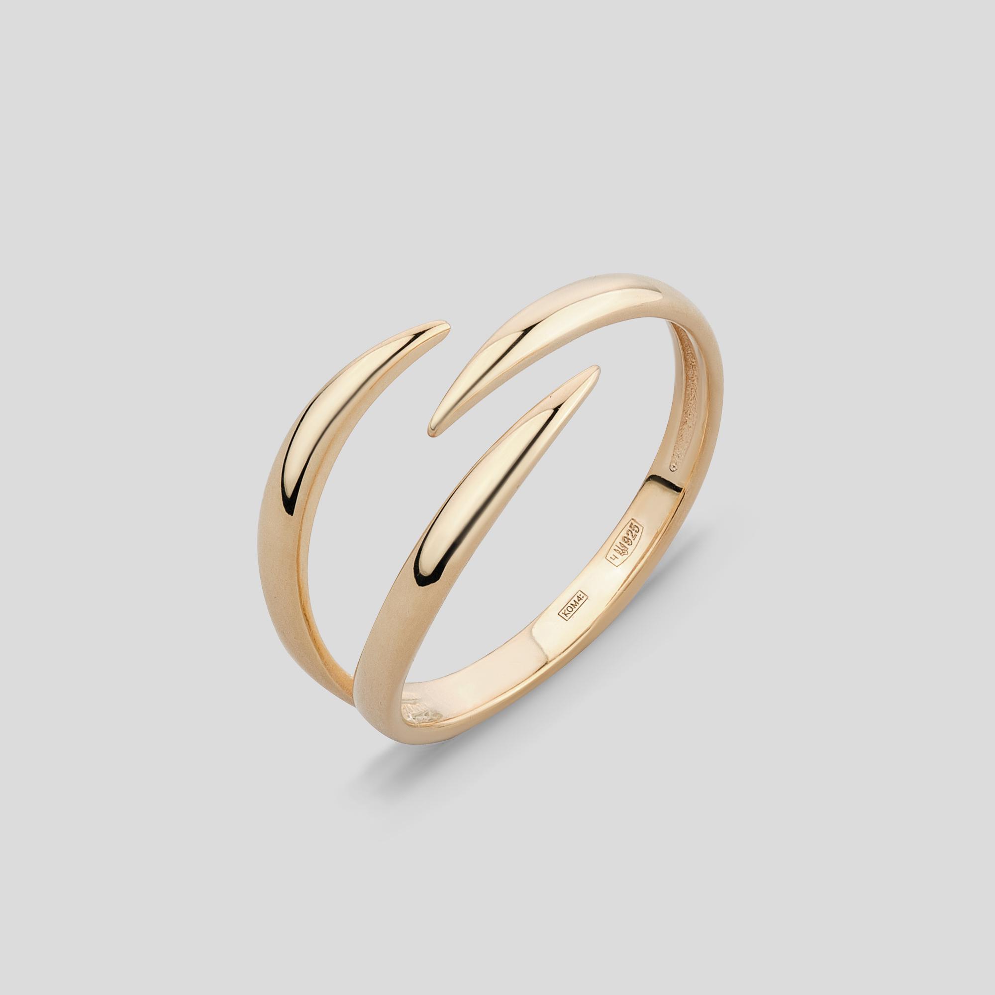 Серебряное кольцо Minimal Иллюзия обмана (16557)