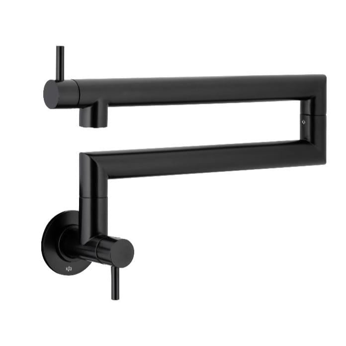 Монокран KFA Armatura Duero Pot двухрычажный Чорный матовый (TP-6623-030-81)