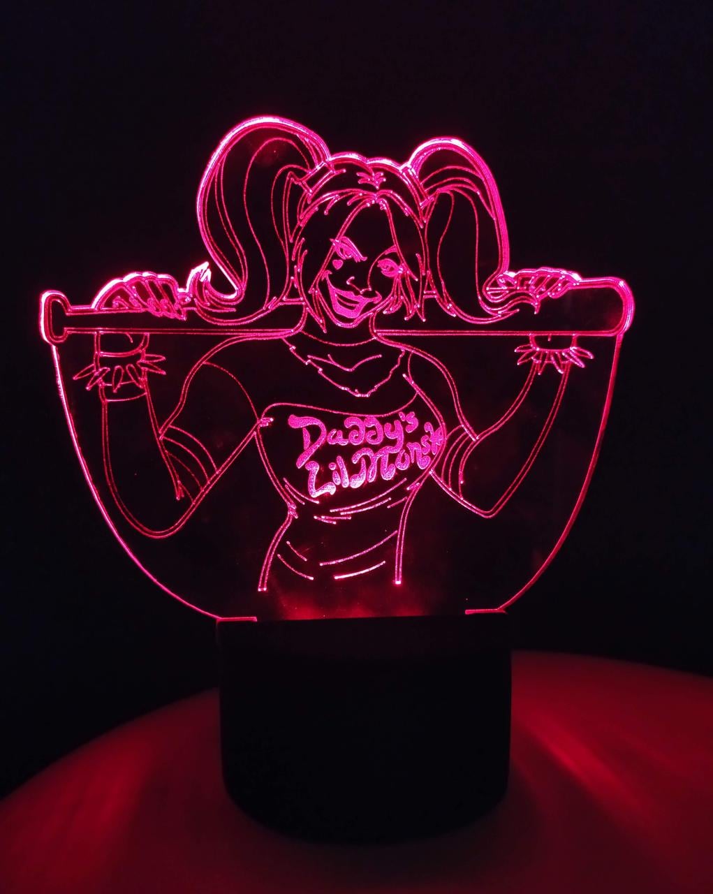 3D-ночник Harley Quinn/несколько подсветок/на пульте (1206343180)