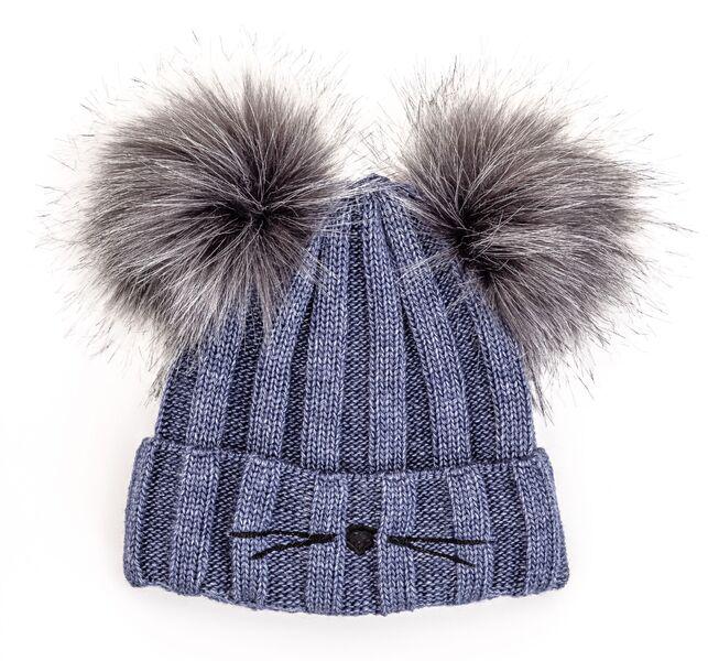 Шапка детская для мальчиков Микки D875 флис 46-50 см Меланж/Джинс