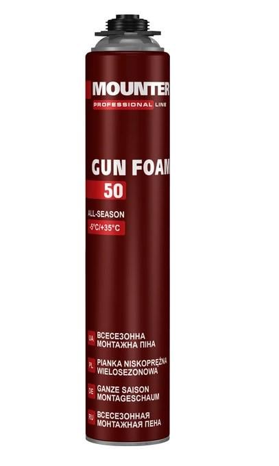 Пена монтажная всесезонная Mounter 50 PRO 750 мл