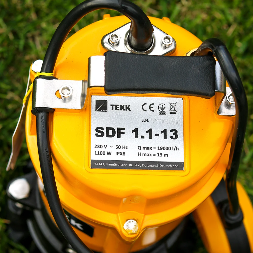 Дренажно-фекальний насос TEKK HAUS SDF 1.1-13 - фото 3 Дренажно-фекальний насос TEKK HAUS SDF 1.1-13 - фото 3
