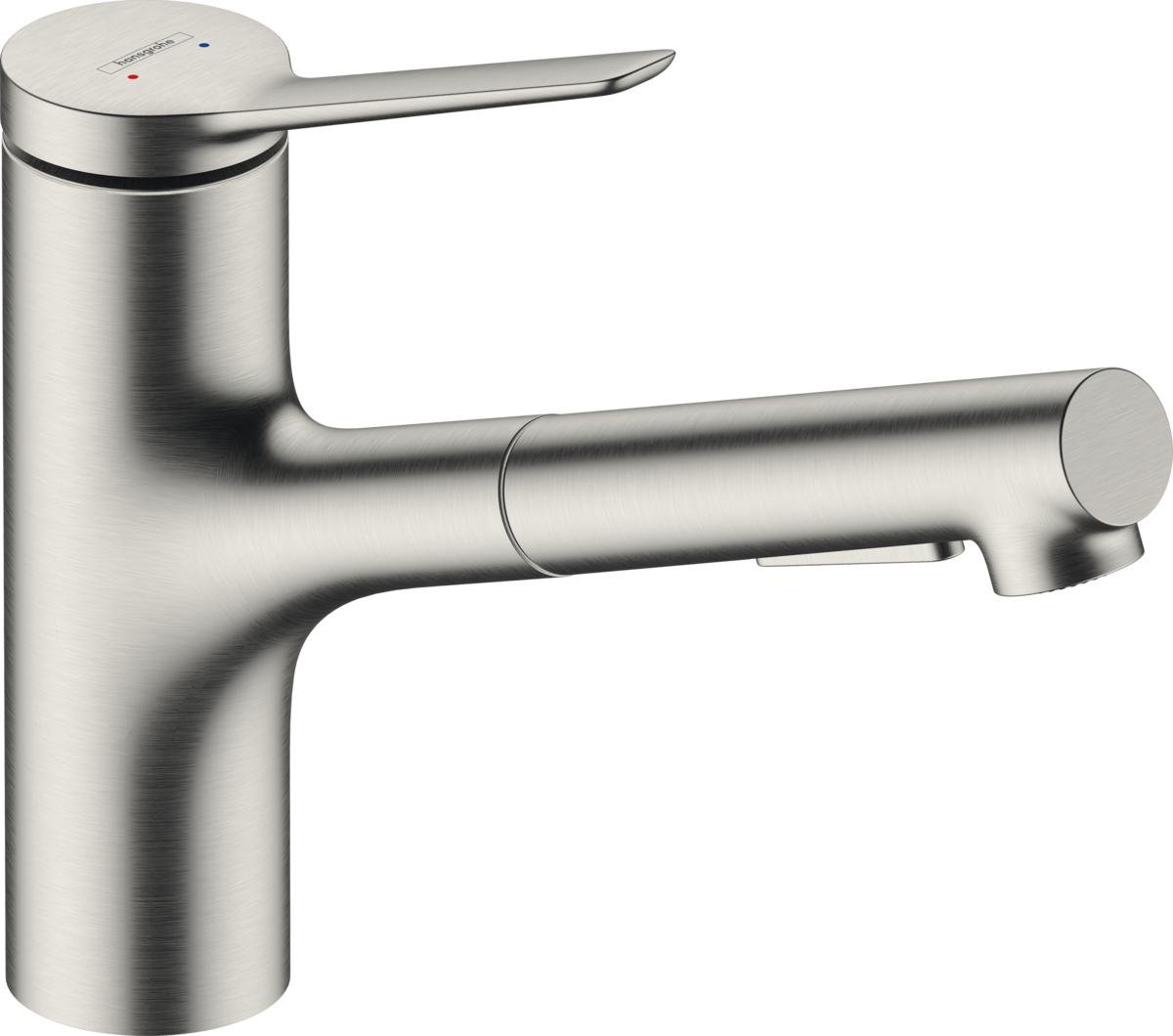 Смеситель для кухни Hansgrohe Zesis KM150 M33 вытяжной 219 мм Сталь (ERC-74800800)