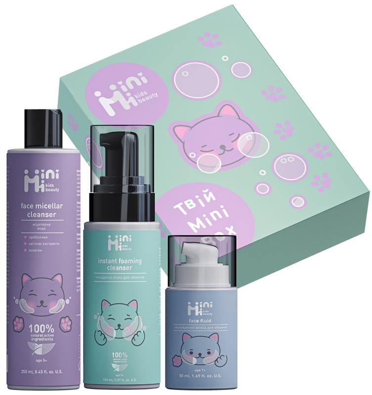 Набор для лица Minimi Mini Box для детей и подростков очистка и увлажнение 3 средства (63493)