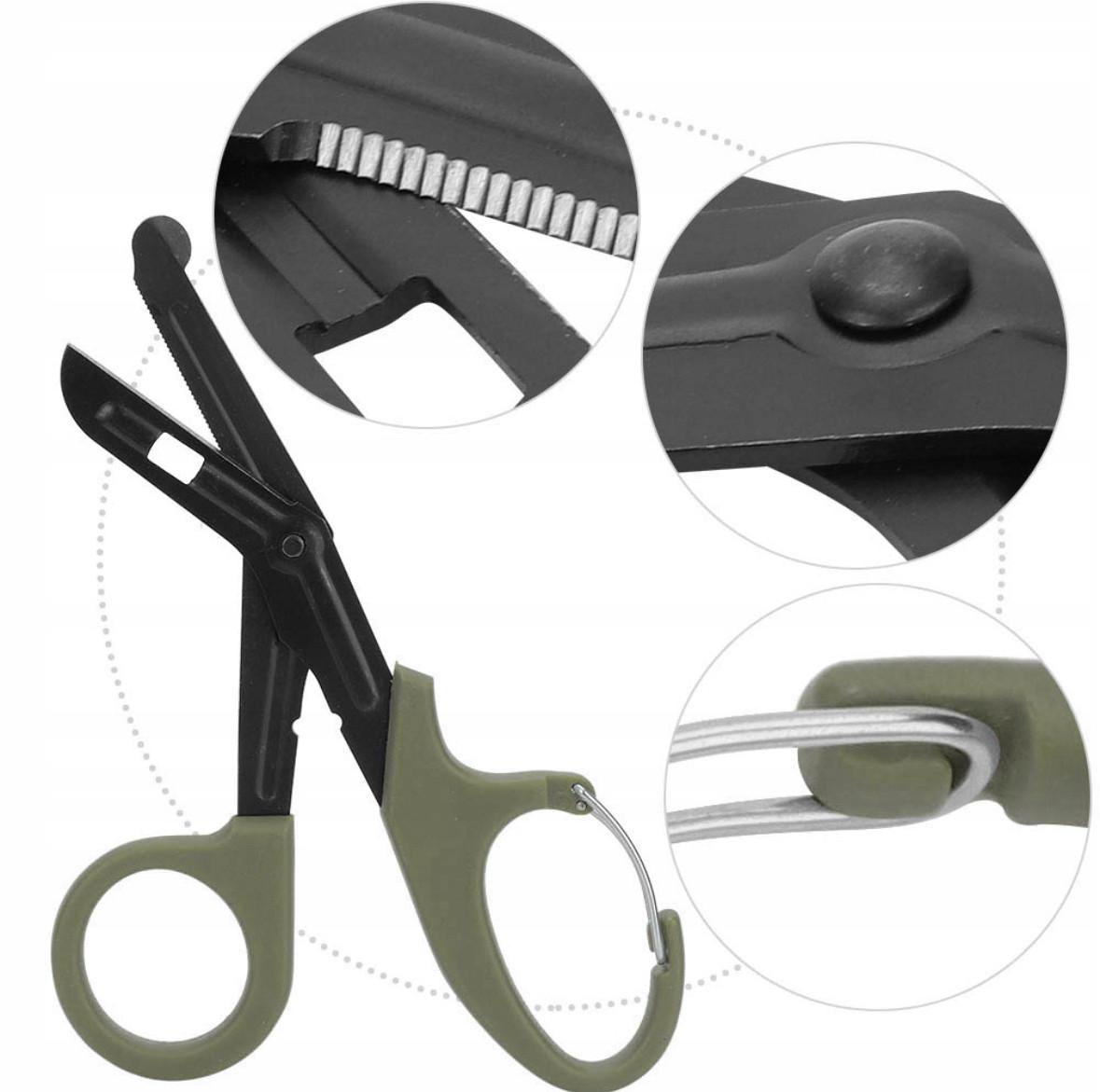 Ножиці атравматичні для парамедика з карабіном 19 см (1193) - фото 4 Ножиці атравматичні для парамедика з карабіном 19 см (1193) - фото 4