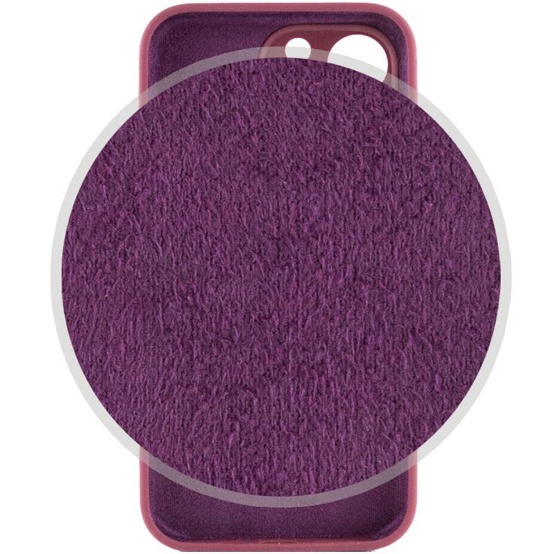 Чехол Silicone Case Full Camera Protective (AA) для Apple iPhone 15 Pro Max (6.7") Бордовый | Plum - фото 3