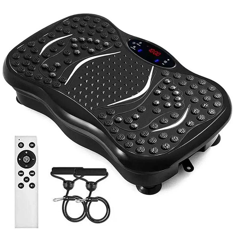 Виброплатформа для тренировок TS-5513 с 2 эспандерами пульт 120 кг (30635425)