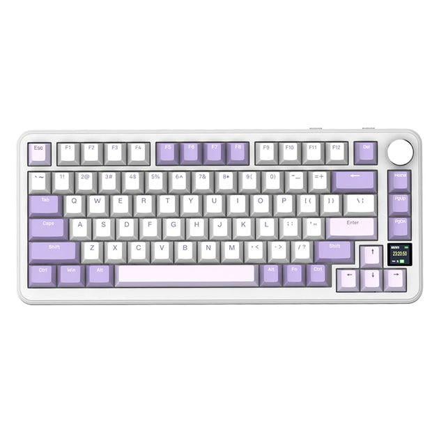 Клавіатура геймерська Attack Shark X85 Pro Біло-фіолетовий (30863951) Клавіатура геймерська Attack Shark X85 Pro Біло-фіолетовий (30863951)