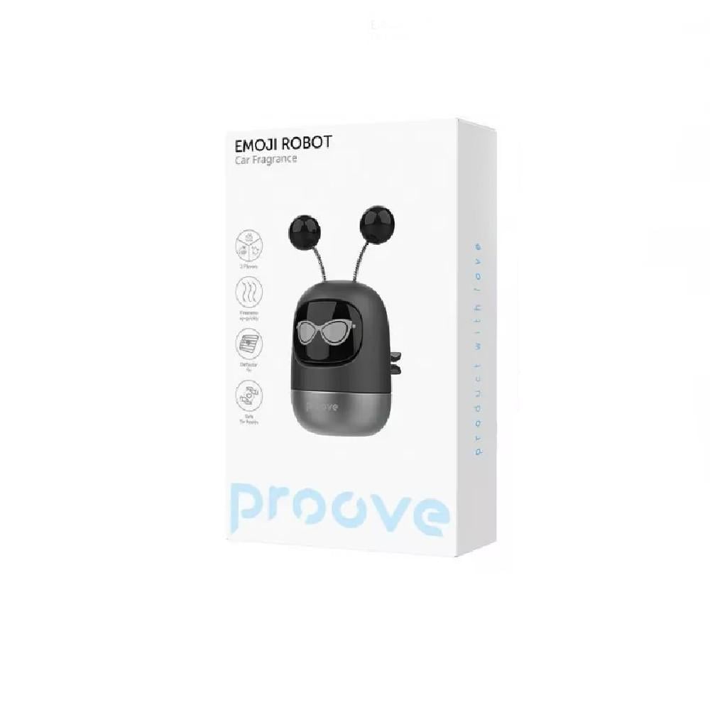 Ароматизатор для авто Proove Emoji Robot luna на дефлектор Чорний (27316860) - фото 3