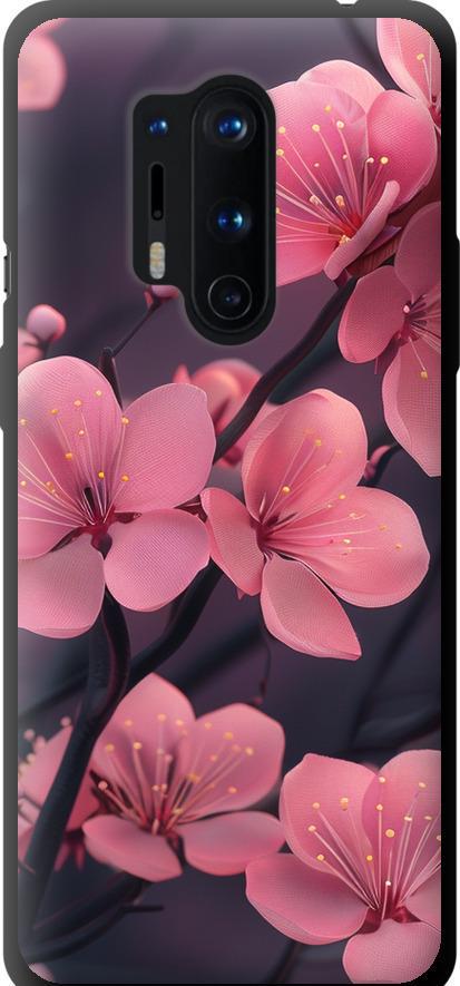 Чехол на OnePlus 8 Pro Пурпурная сакура (6075b-1896-42517)