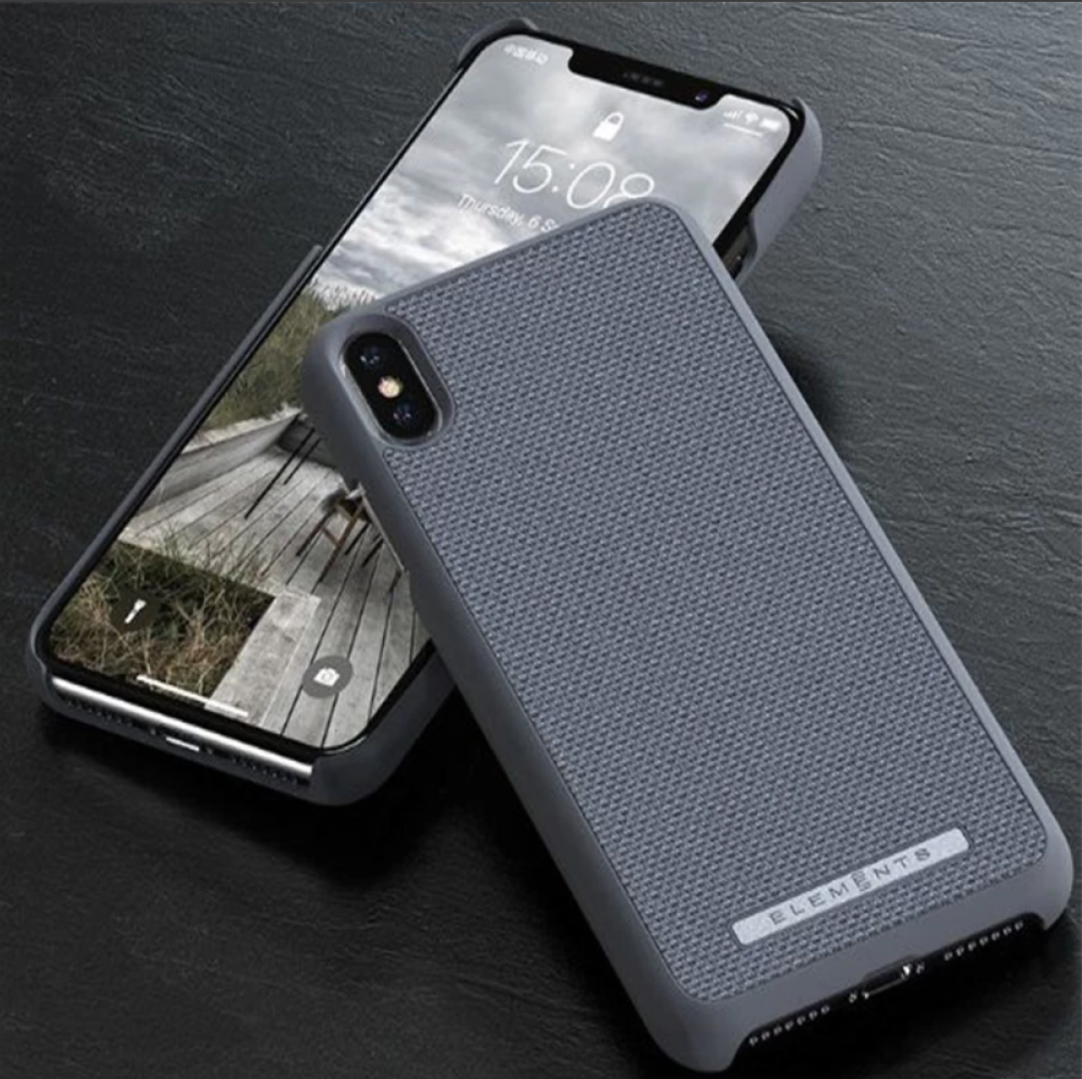 Чохол накладка Elements Kollektion Case for iPhone XS Max, Idun Medium Gray (E20311) - фото 4