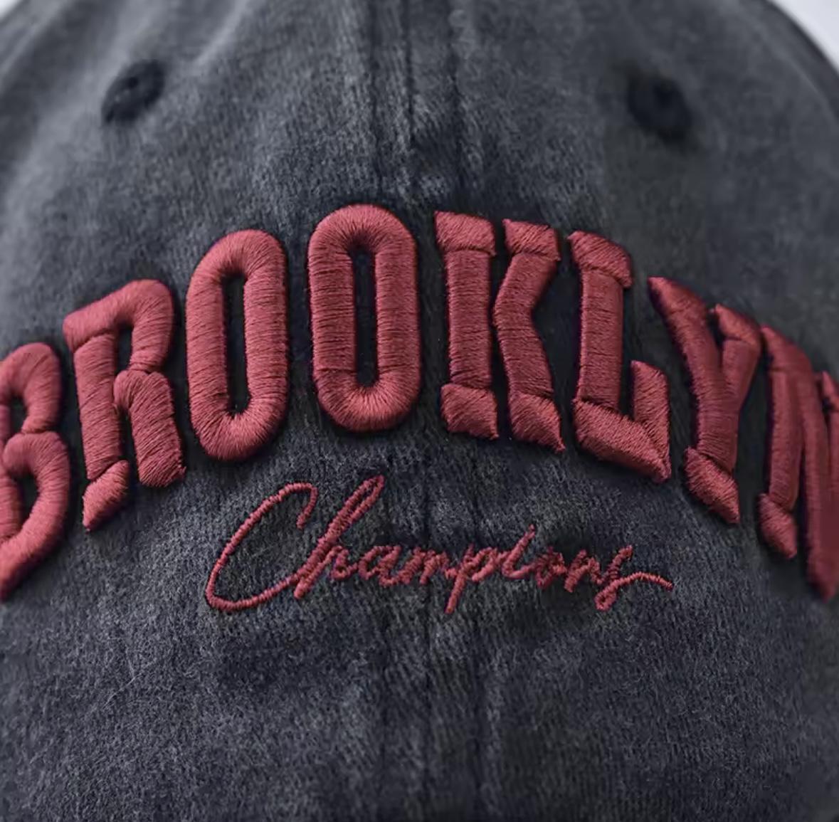 Кепка бейсболка логотип Wuke Brooklyn Champions з вигнутим козирком унісекс one size Чорний - фото 4 Кепка бейсболка логотип Wuke Brooklyn Champions з вигнутим козирком унісекс one size Чорний - фото 4