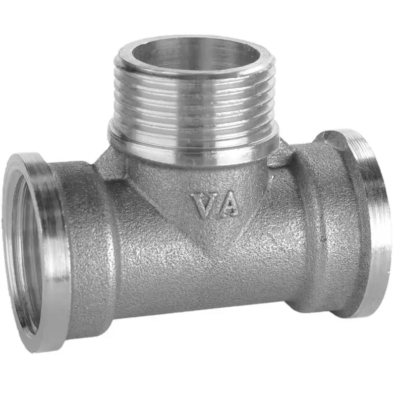 Тройник никелированный VA 1" ВРх1" ЗРх1" ВР штампованный (А0273Анк)