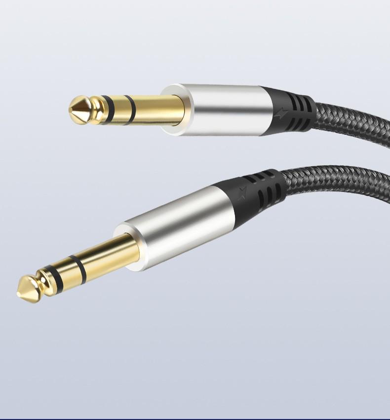 Аудіо-кабель AUX 6,5 мм Jack-6,5 мм Jack Hi-Fi 6,35 мм 3 м (0053) - фото 2 Аудіо-кабель AUX 6,5 мм Jack-6,5 мм Jack Hi-Fi 6,35 мм 3 м (0053) - фото 2