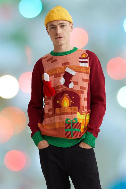 Свитер L Бордовый (8813454wer) - фото 2 Свитер L Бордовый (8813454wer) - фото 2