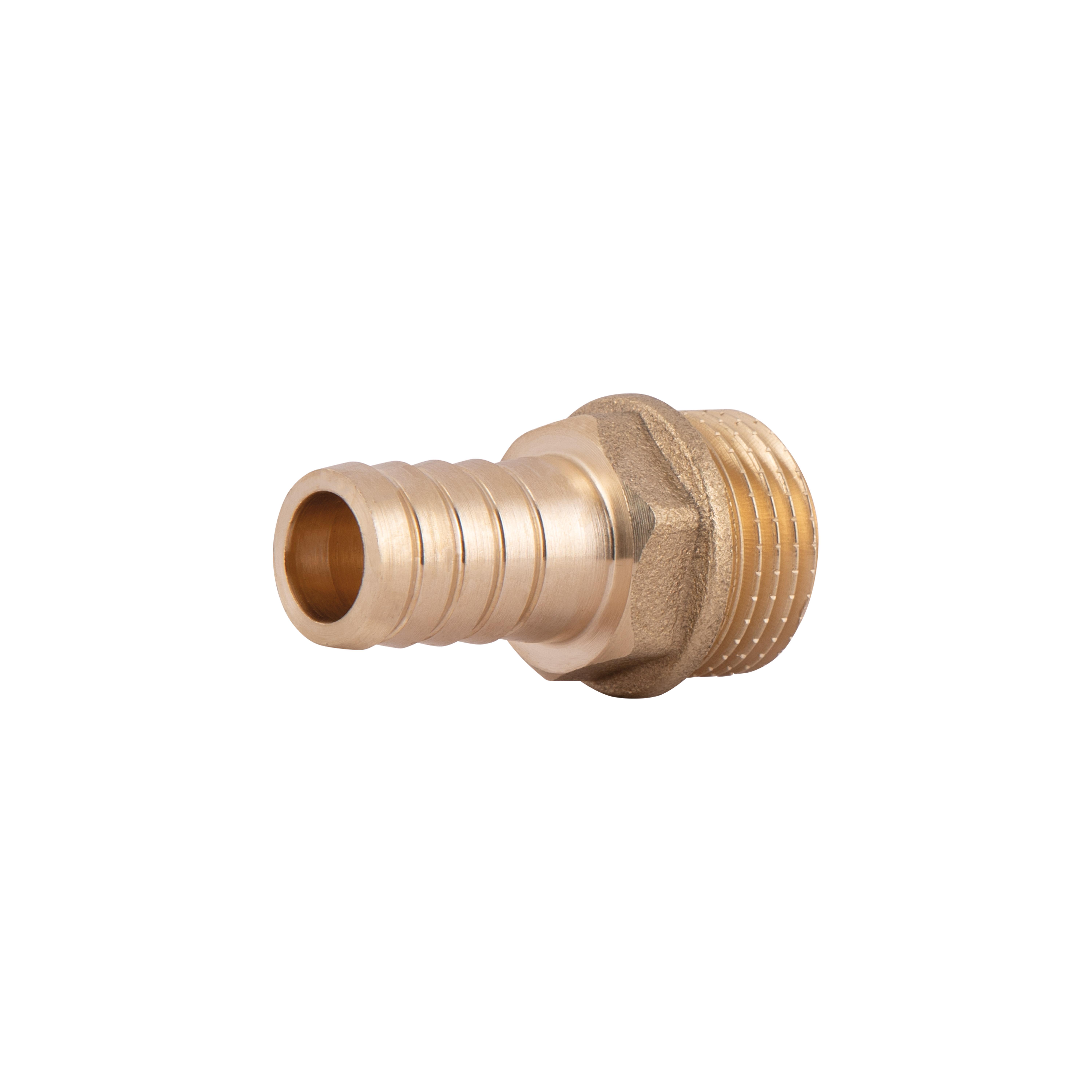 Соединение-штуцер латунное Thermo Alliance Standart Елка под шланг 1/2"Зх14 Желтый (SD4271514)