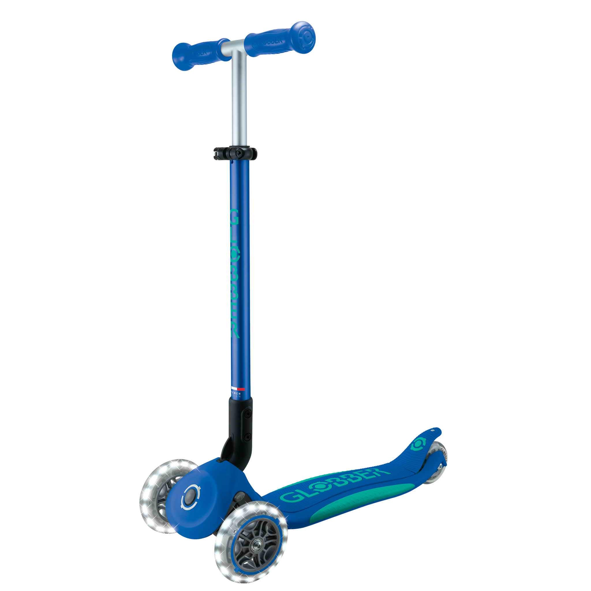 Самокат Globber-Elite Lights Navy Blue