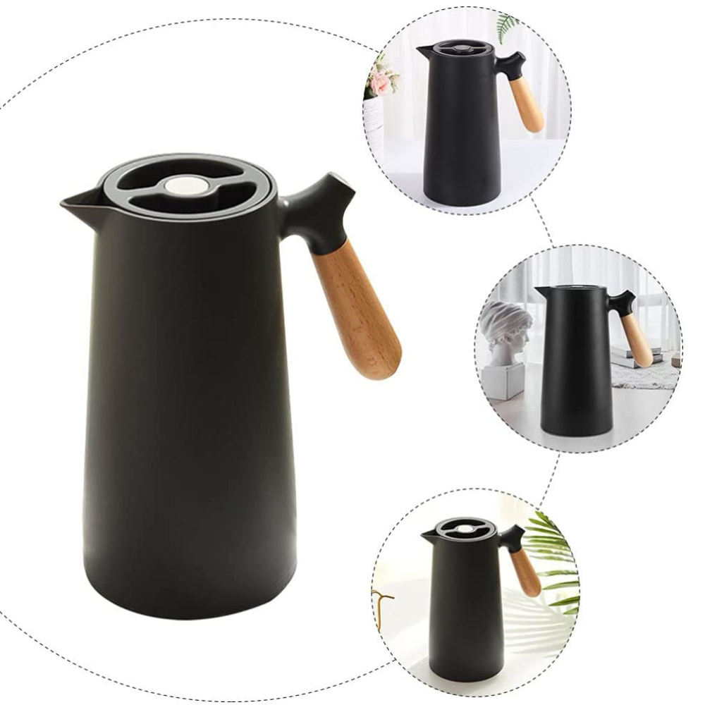 Термос-глечик Ari&Ana для гарячих та холодних напоїв 1 л Чорний (12637432) - фото 3