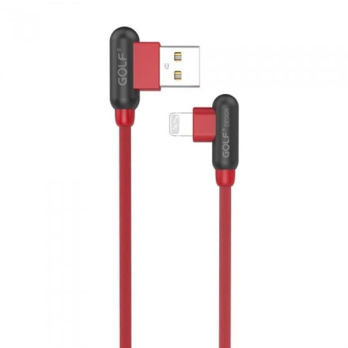 Шнур для зарядки Iphone USB GOLF GC-45 lightning кабель 2,4A Красный