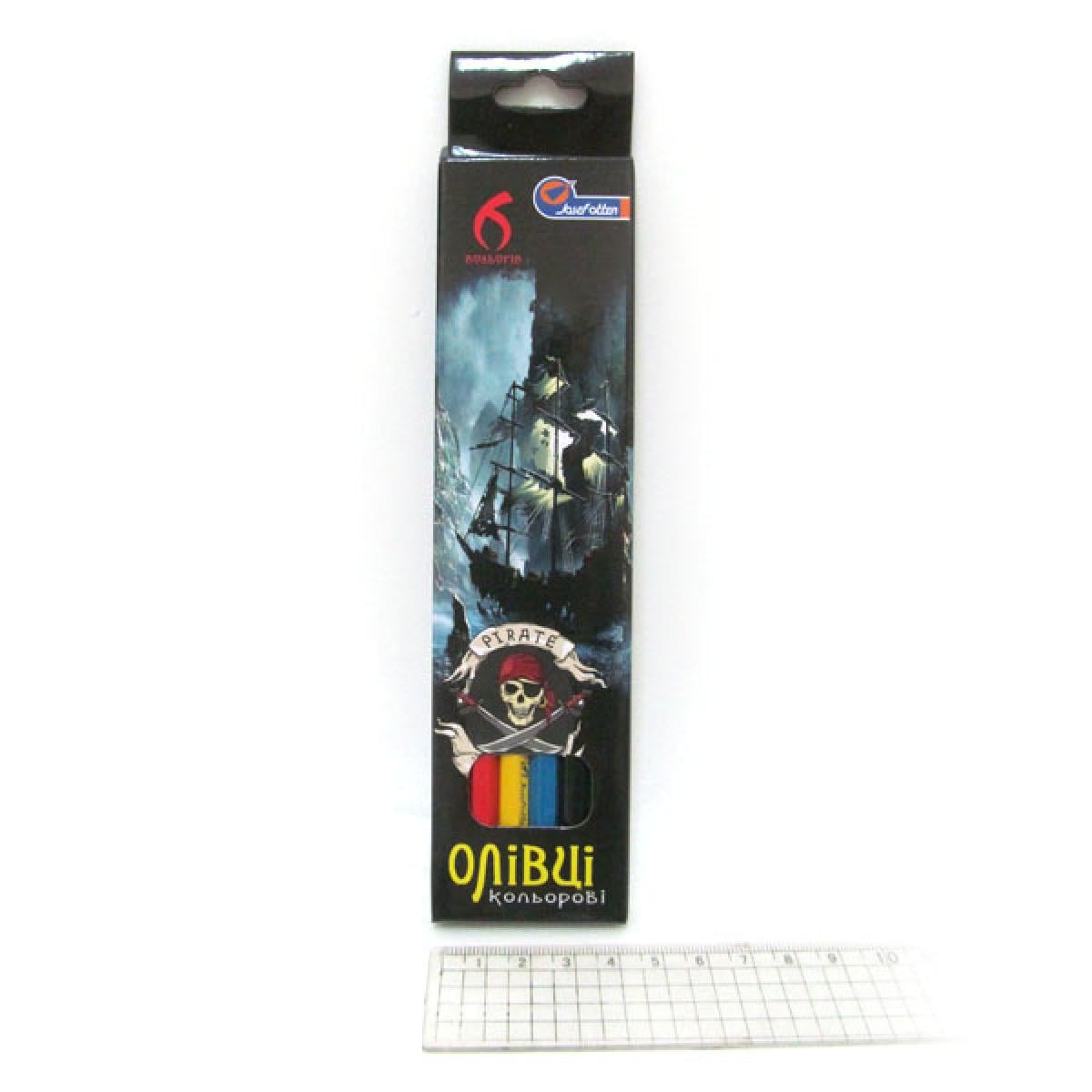 Олівці пластикові J. Otten Pirate 6 кольорів (MTT-130766)