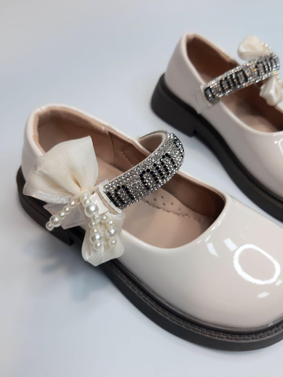 Туфлі для дівчинки Clibee р. 29 17,8 см Бежевий (619 DВ beige) - фото 3 Туфлі для дівчинки Clibee р. 29 17,8 см Бежевий (619 DВ beige) - фото 3