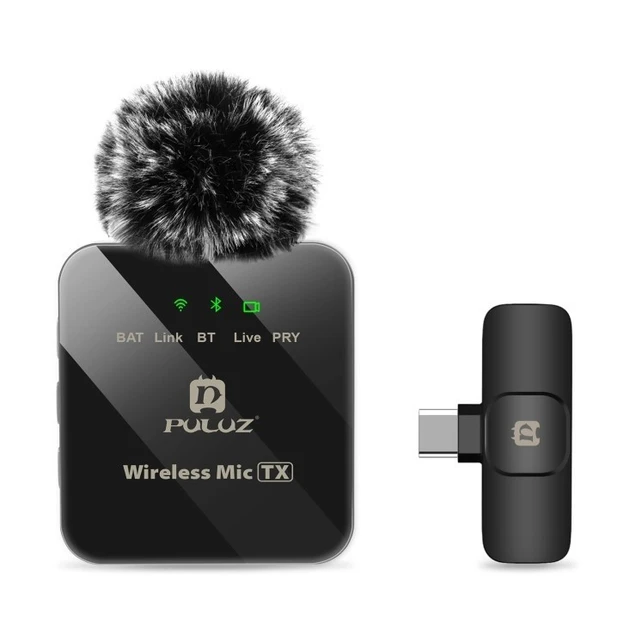 Микрофон для смартфона Puluz PU646B беспроводной петличный Type-C Phone Type-C Receiver шумоподавления (2509879922) - фото 1 Микрофон для смартфона Puluz PU646B беспроводной петличный Type-C Phone Type-C Receiver шумоподавления (2509879922) - фото 1
