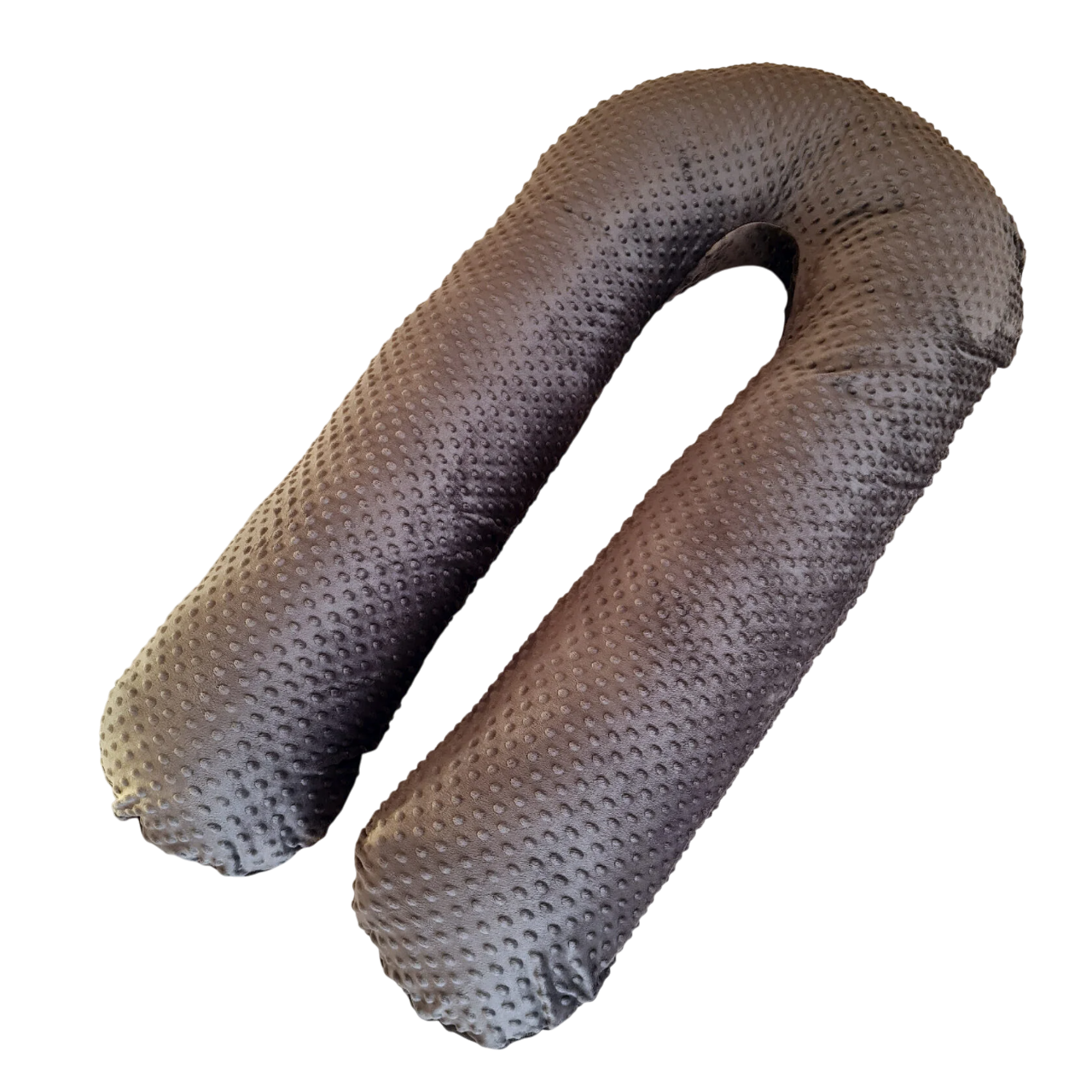 Подушка для вагітних U-подібна Плюш 120 см Антрацитовий (047) - фото 1 Подушка для вагітних U-подібна Плюш 120 см Антрацитовий (047) - фото 1