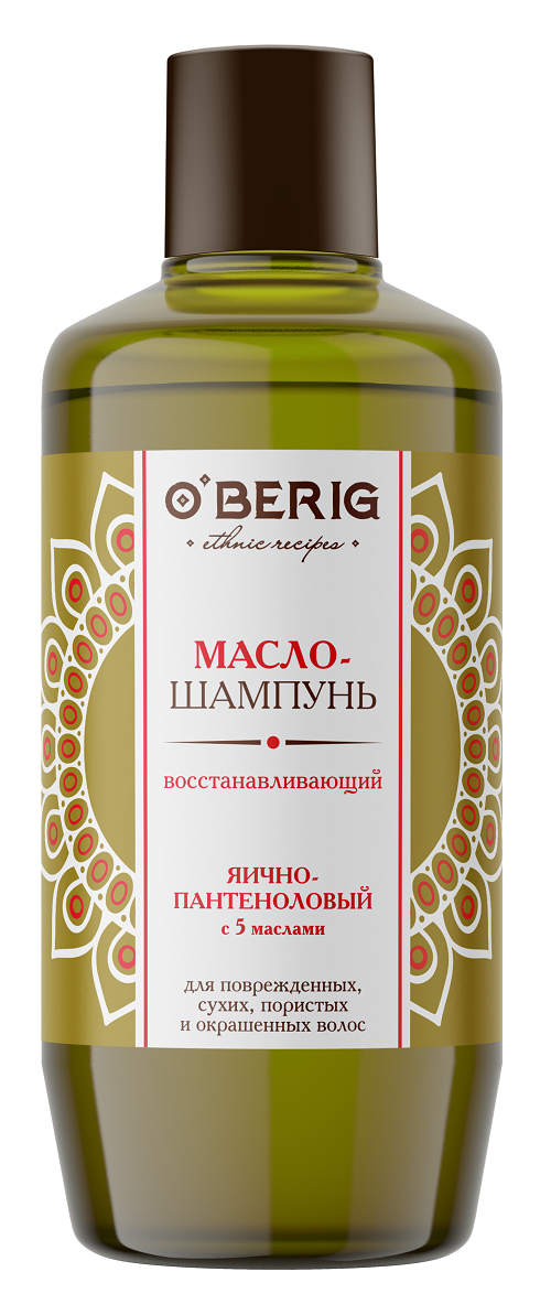 Масло-шампунь O'berig яєчно-пантеноловий 500 мл (006212)