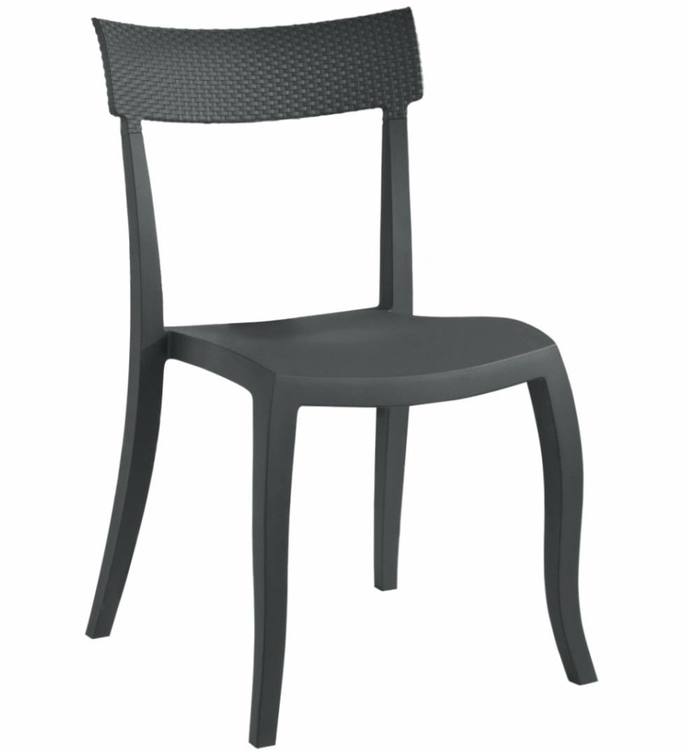 Стул Litolan Papatya Hera-SP Rattan Антрацит (DR002056)