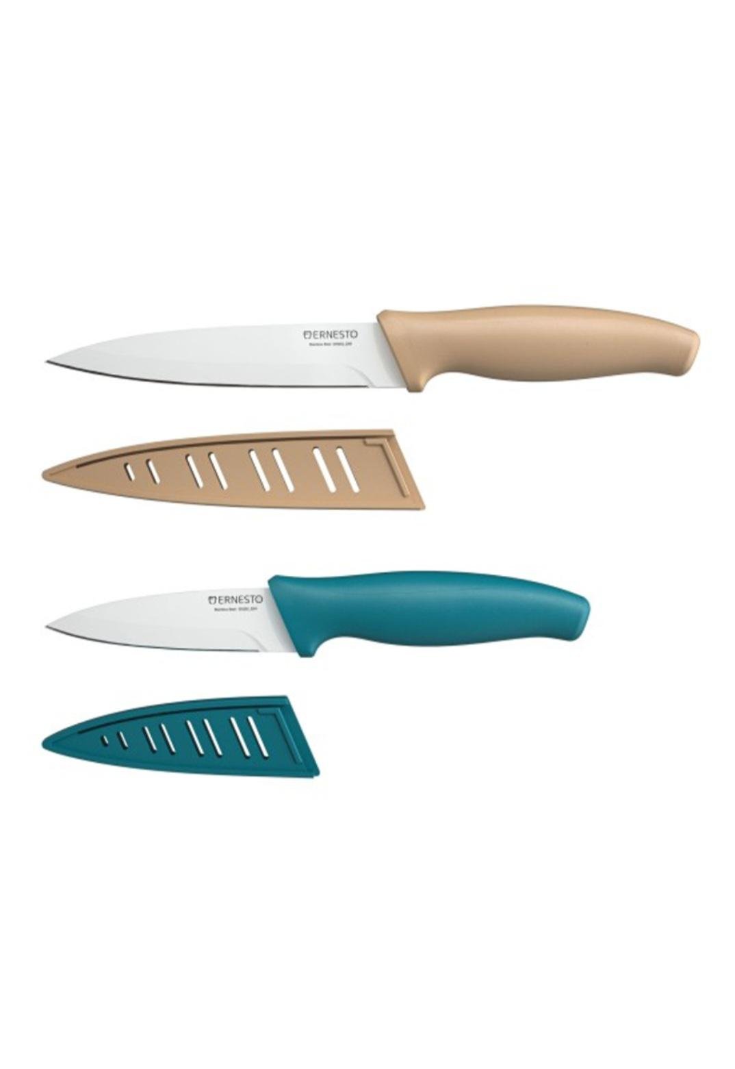Набір ножів кухонних ERNESTO з керамічним покриттям 2 шт. 12,5 см/8,5 см (P1-00174) - фото 2 Набір ножів кухонних ERNESTO з керамічним покриттям 2 шт. 12,5 см/8,5 см (P1-00174) - фото 2