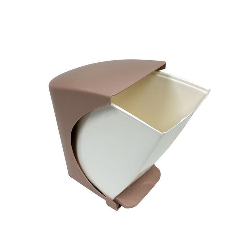 Контейнер для мусора Bauletto 19x25x30,6 см 6,5 л Бело-коричневый (4006) - фото 2