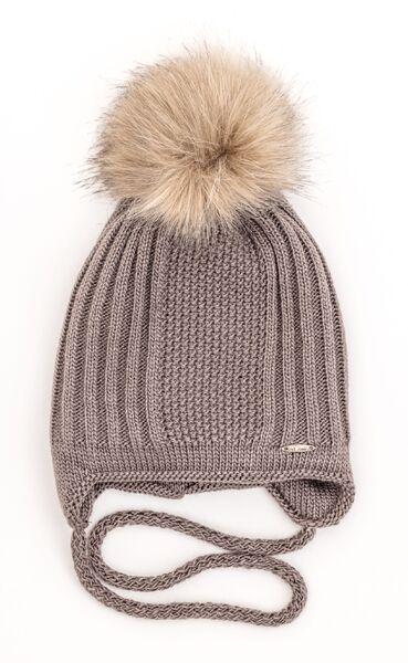 Шапка детская для мальчиков Кевин D820 хлопок 40-44 см Кофейный