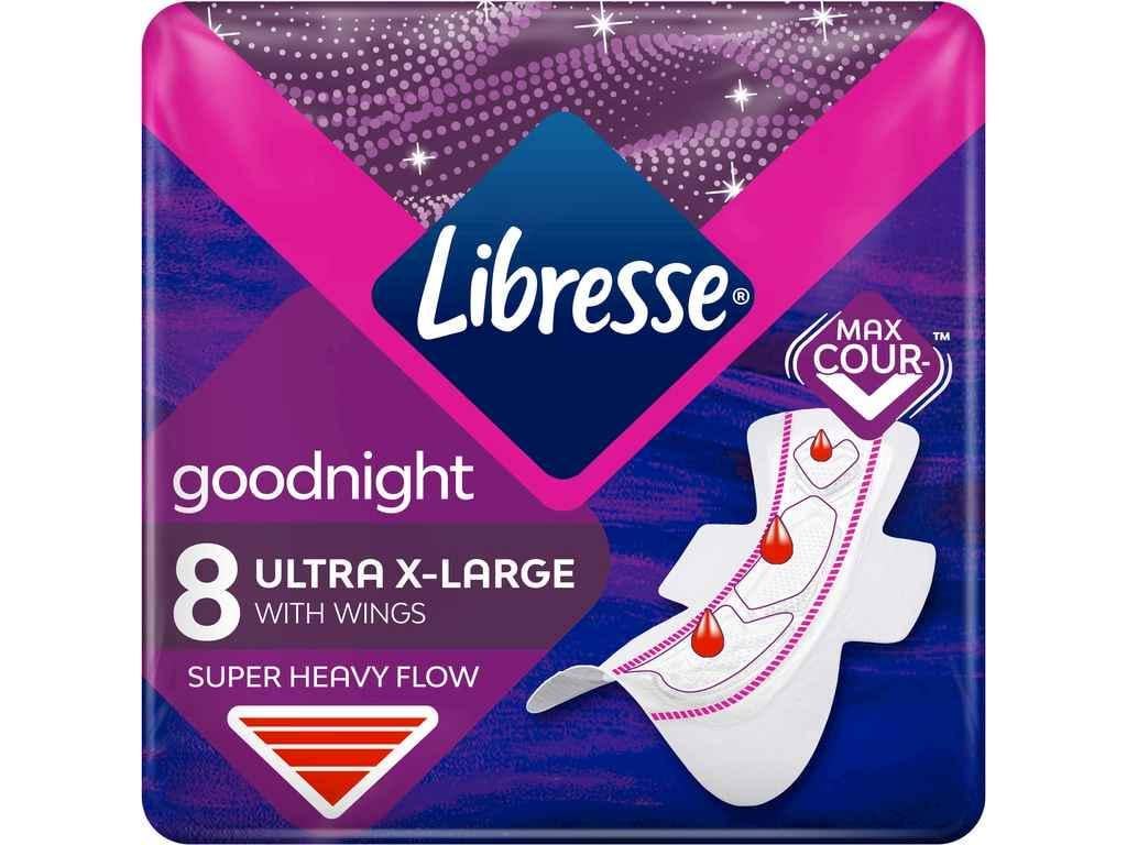 Прокладки гігієнічні Libresse Night Ultra X-Large 8 шт. 8 крапель (849328)