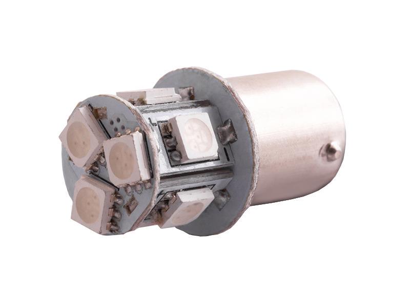 Автомобильная лампа светодиодная LEDUA T25-5050-8 SMD 1156 24V Красный (995)
