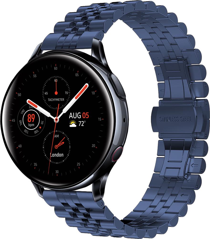 Браслет металлический Stech для Galaxy Watch Active 2 40/44 мм Blue (26968-28)