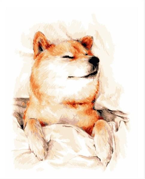 Картина по номерам Brushme Хатико 40x50 см (BK-GT66013) Картина по номерам Brushme Хатико 40x50 см (BK-GT66013)