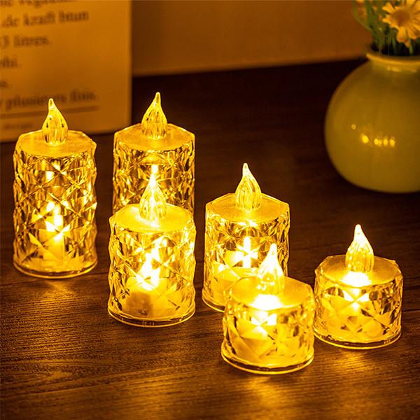 Набор LED-свечей разного размера 6 шт. (C01205-1) Набор LED-свечей разного размера 6 шт. (C01205-1)