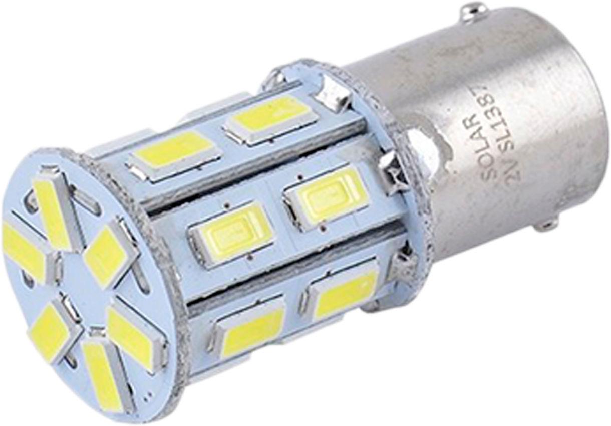 Лампочка 1-но конт. груша LED SMD 12V 20-диодов S25 BA15s Solar 2 шт. Белый (SL1387) Лампочка 1-но конт. груша LED SMD 12V 20-диодов S25 BA15s Solar 2 шт. Белый (SL1387)